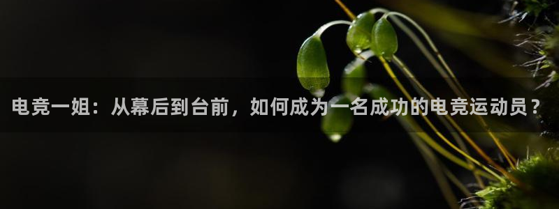 易游电竞官网：电竞一姐：从幕后到台前，如何成为一名成功的电竞运动员？