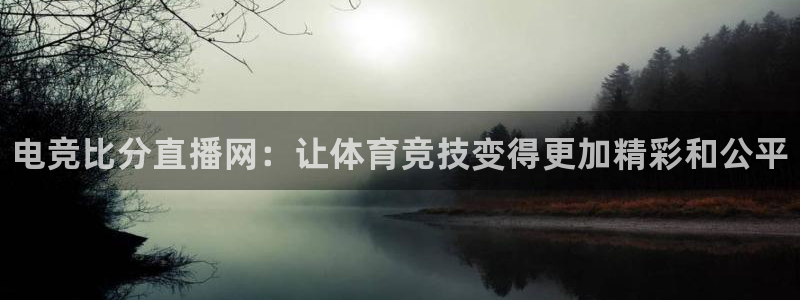 易游电竞官网：电竞比分直播网：让体育竞技变得更加精彩和公平