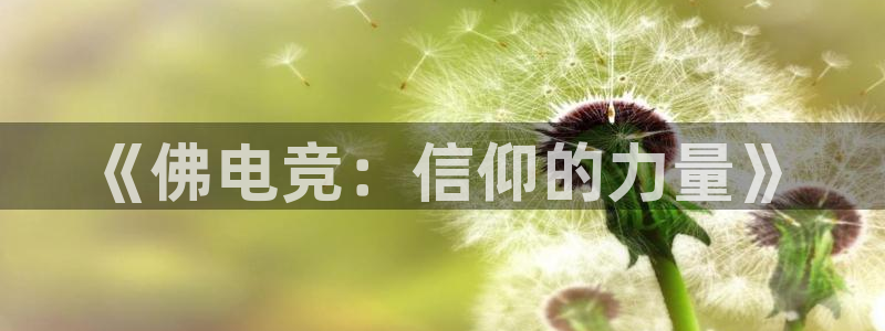 易游电竞：《佛电竞：信仰的力量》
