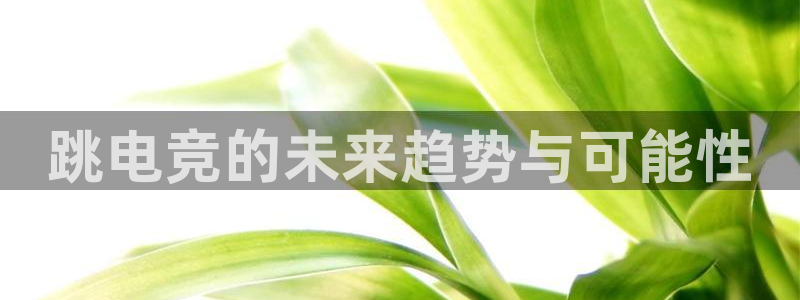易游电竞官网：跳电竞的未来趋势与可能性