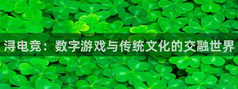 易游电竞官网：浔电竞：数字游戏与传统文化的交融世界